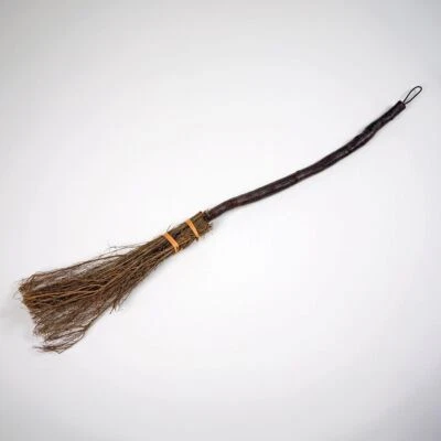 FESTARTIKEL MÜLLER Hexenbesen 84 cm lang mit Reisig-Borsten Kostüm-Zubehör für Kinder Halloween