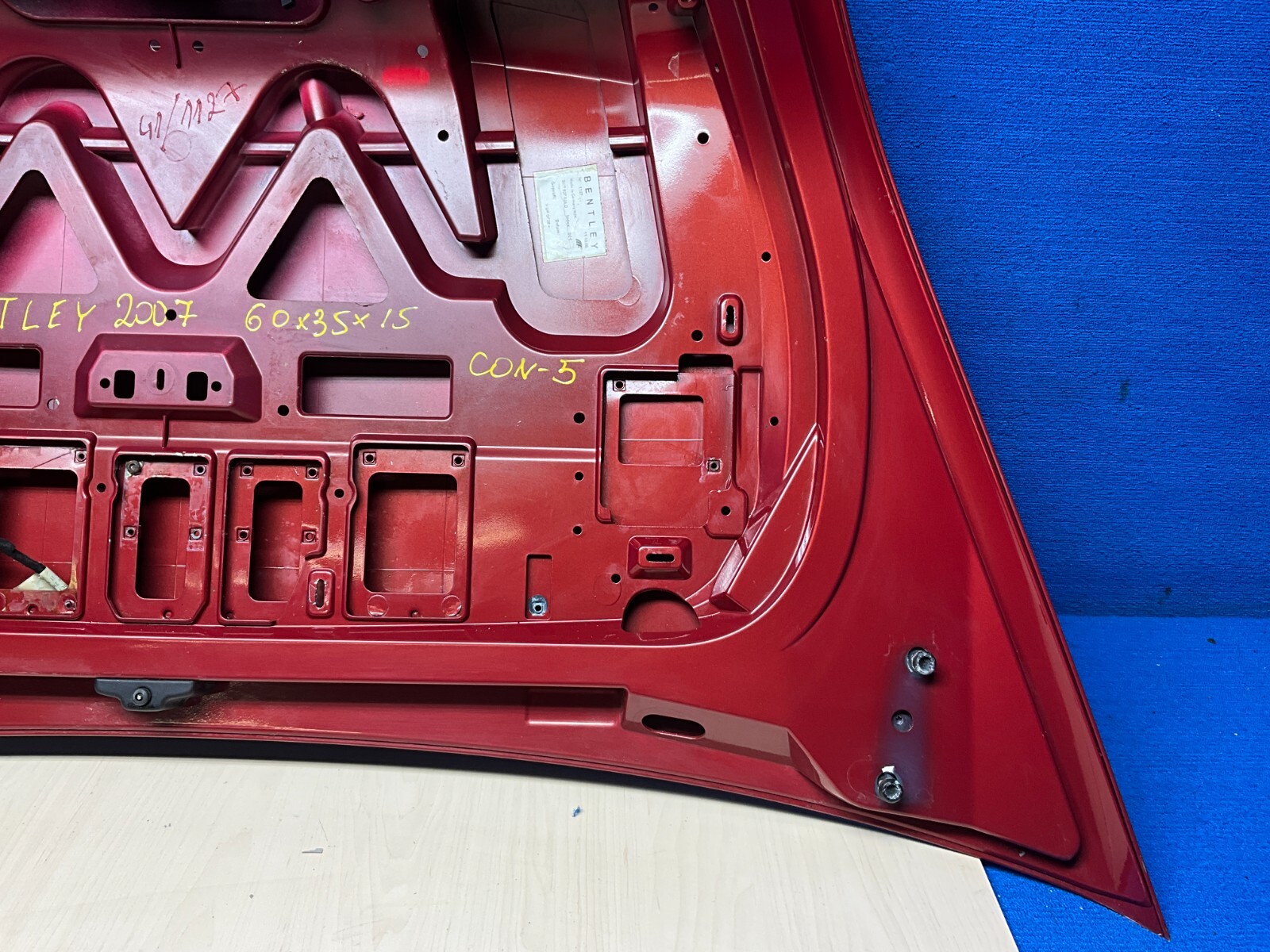 2007 - 2010 BENTLEY CONTINENTAL GTC TAILGATE TRUNK DECK LID RED OEM