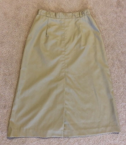 Vintage Panther beige straight skirt with front and back slit size 5/6 {XS-S} - Picture 3 of 12