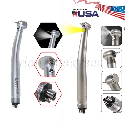 Dental Fiber Optic LED E-generator High Speed Handpiece 3-Spray 4H YMM/UDM