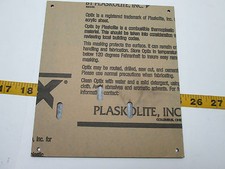 Optix by Plaskolite Acrylic Sheet 6 5/8" x 7 1/2" Black Mounting Holes T