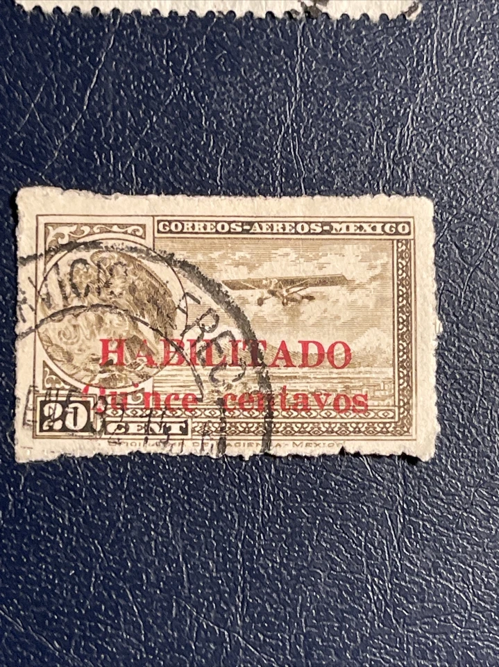 México 1950,1931 Raro Correo Aéreo Alto Valor 2 Estampillas, Usado, Ver Fotos Foto 3 de 4