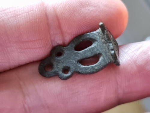 17th century bronze seal matrix broken in Antiquity possibly silver base. LA152x