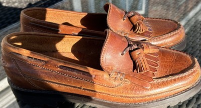 Polo Ralph Lauren Kiktie Tassel Mens Loafer Brown Lug Sole  display picture 1