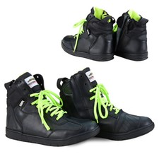 Bottes De Moto Courtes Respirantes En Cuir