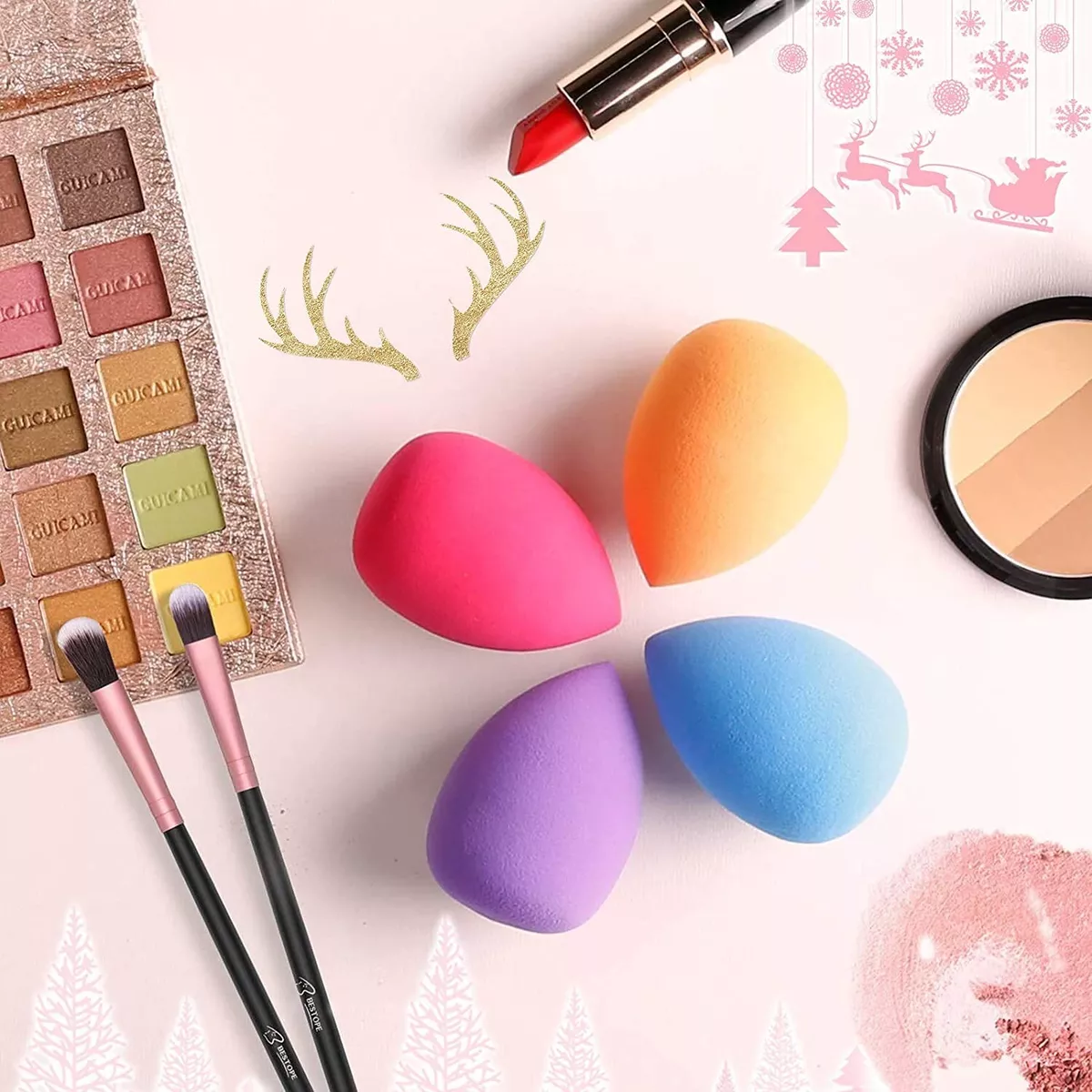 Brochas y esponjas de maquillaje sales