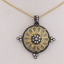 VICTORIAN VINTAGE-LOOK ORNAMENT BEAUTY STATEMENT NECKLACE PENDANT FASHION