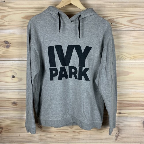 Ivy Park Hoodie Small Pullover Gray Oversized Streetwear Terry Sweatshirt