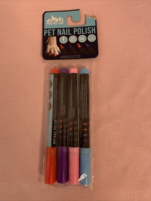 Pawsitively Fun Pet Nail Polish, Pack Of 4, New