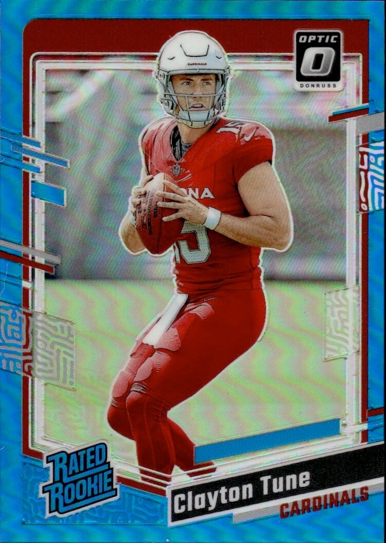 2023 Panini Donruss Optic - Rated Rookie Clayton Tune #202 Aqua Prizm /299