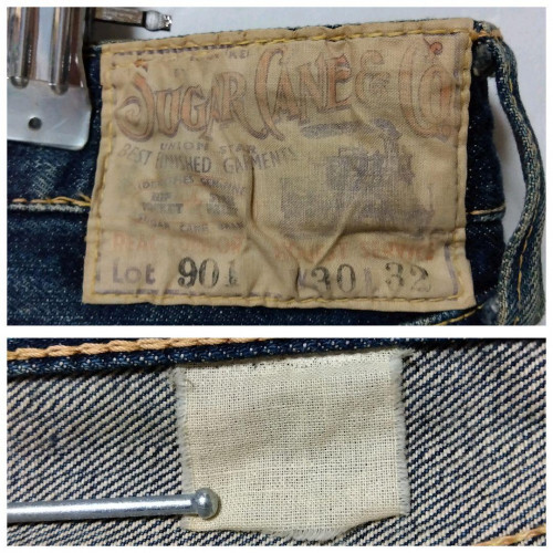 SUGAR CANE 901 beard, honeycomb, red ear jeans W30 [Good SUGAR CANE 901 beard, honeycomb, red ear jeans W30 [Good