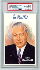 Lee MacPhail Signed Perez Steele - PSA DNA 10