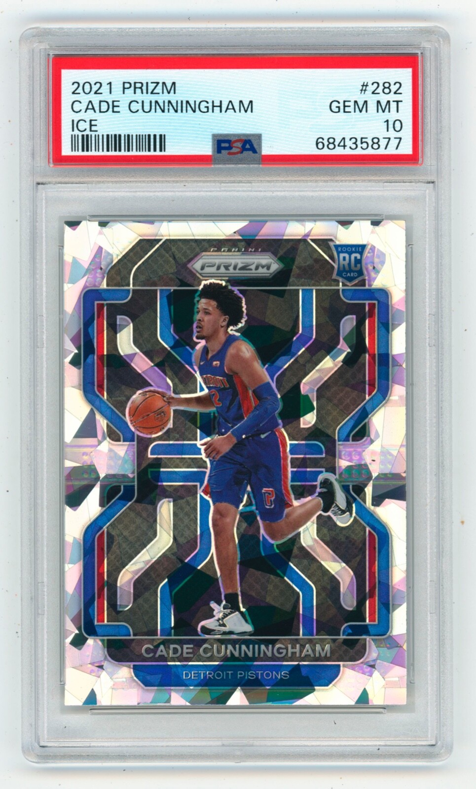 2021-22 Panini Prizm Cade Cunningham Ice Rookie #282 PSA 10 Gem Mint RC PISTONS