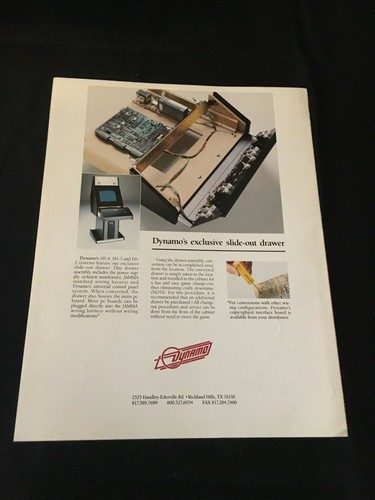 Dynamo Video Arcade Games Promotional Flyer - Picture 3 of 3