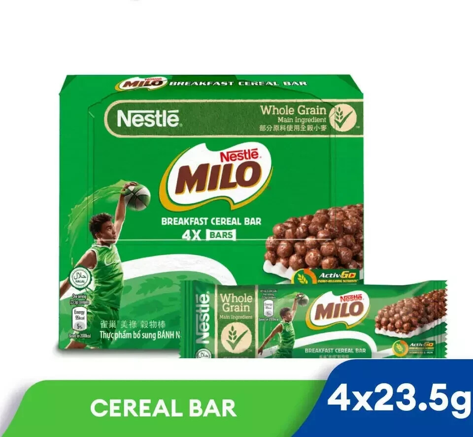 MILO Cereal Bar 4x23.5g Free Shipping World Wide | eBay