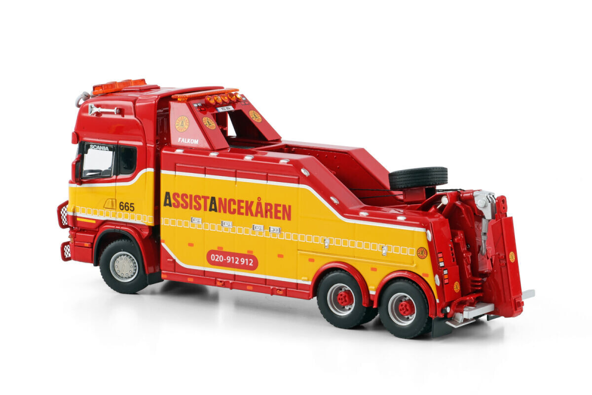 WSI 01-4578 Scania R4 Topline 6x4 Falkom Wrecker Tow Truck