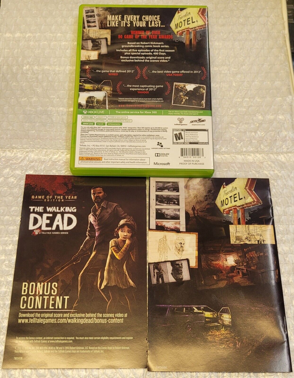 The Walking Dead Complete First Season Xbox 360 Game Of The Year Edition  (M11) on eBid United States