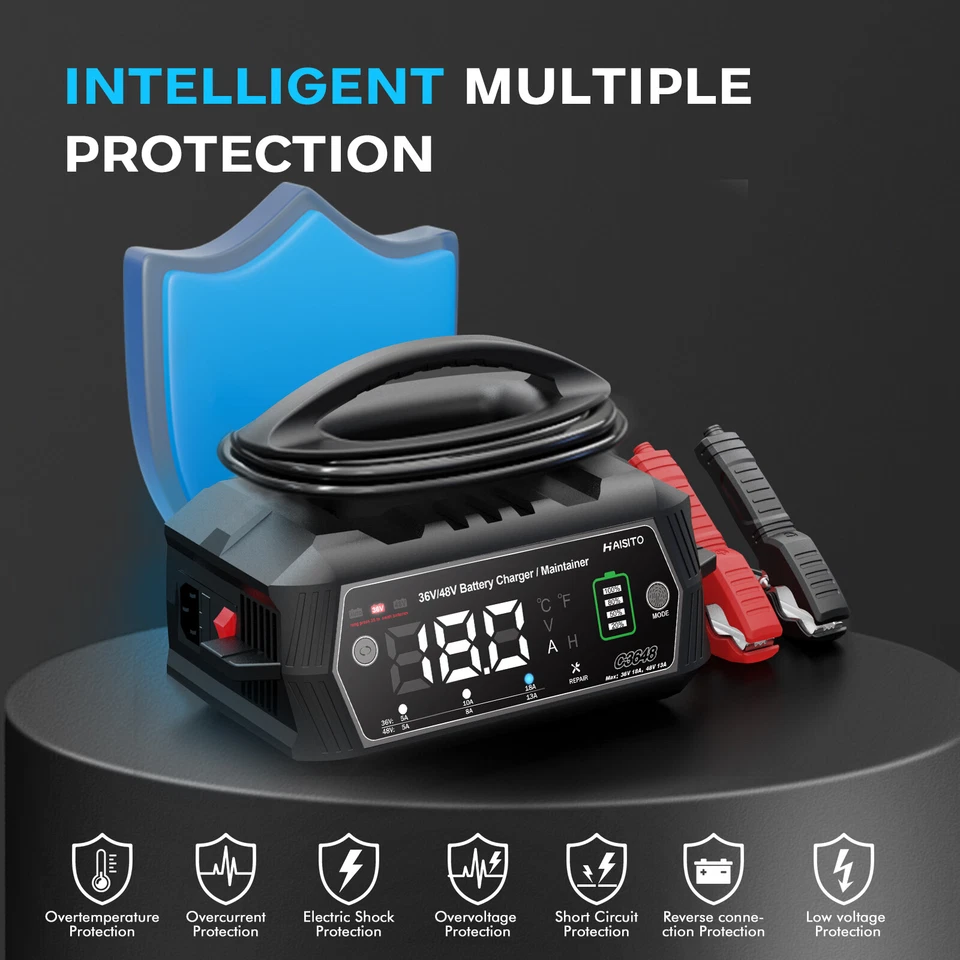 Cargador de batería para carro de golf, 36 voltios 18 amperios/48 voltios 13 amperios para carros de golf EZGO TXT Foto 4 de 4