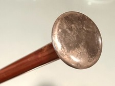 Vintage Antique Sterling Silver Parasol Umrella Walking Stick Cane Handle Old