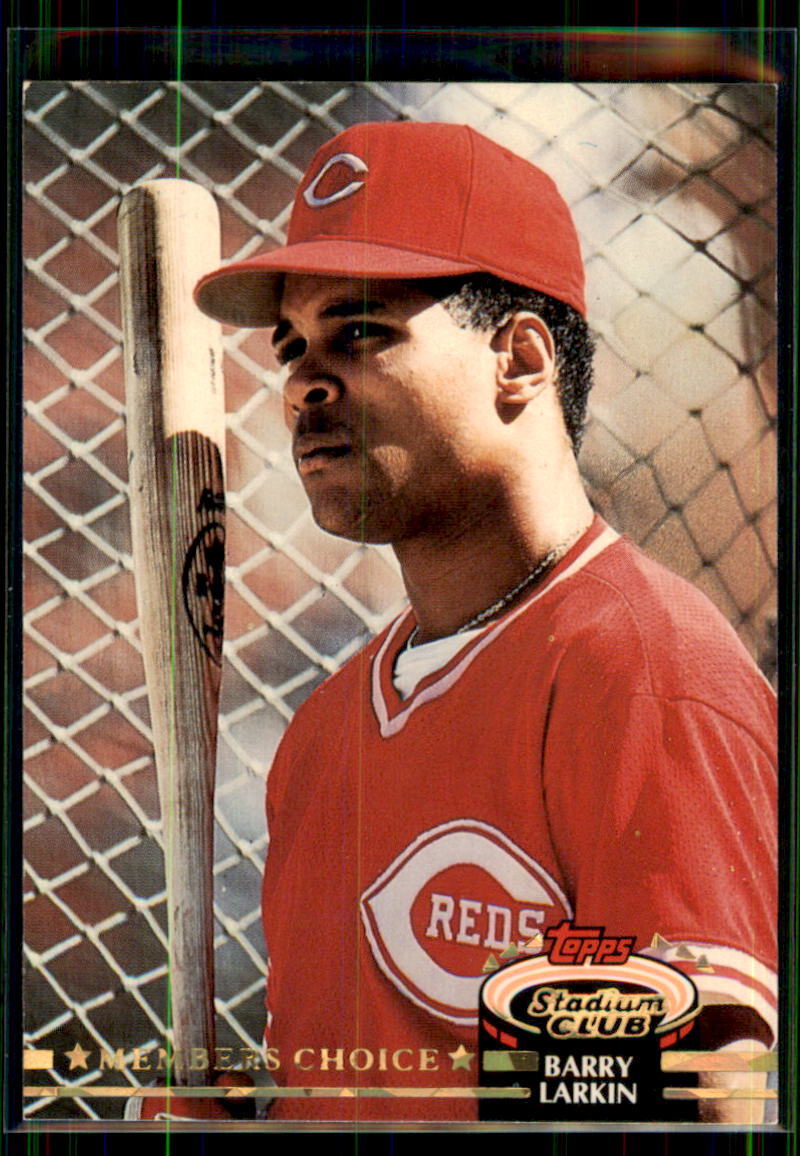 1992 Stadium Club Barry Larkin #596 Cincinnati Reds