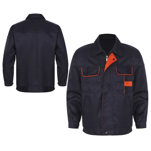 Women Men Long Sleeve Work Coat Pocket Shirts Workshop Mechanic Uniform Workwear - Bild 87 von 104