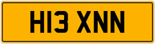 HANNAH X HANNA HASAN HASSAN PRIVATE REGISTRATION NEW CAR NUMBER PLATE H13 XNN