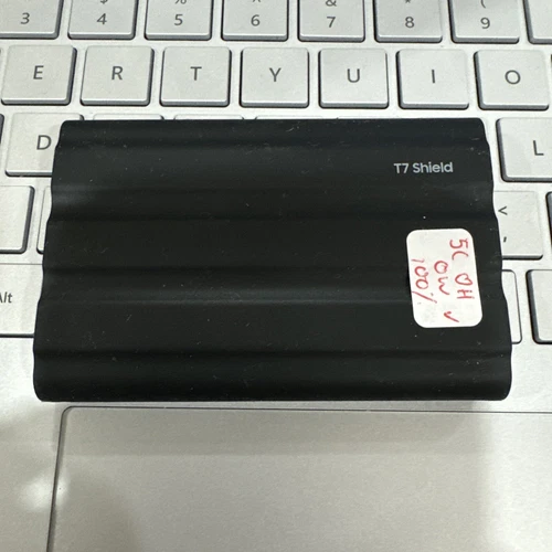 Samsung Black SSD T7 Shield 1TB external SSD 100% good health 0 write