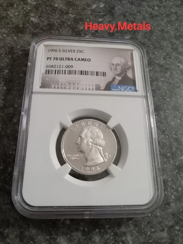 1996-S Washington Silver Proof Quarter PF70 NGC EXCELLENT RARE LOW PRICE!!