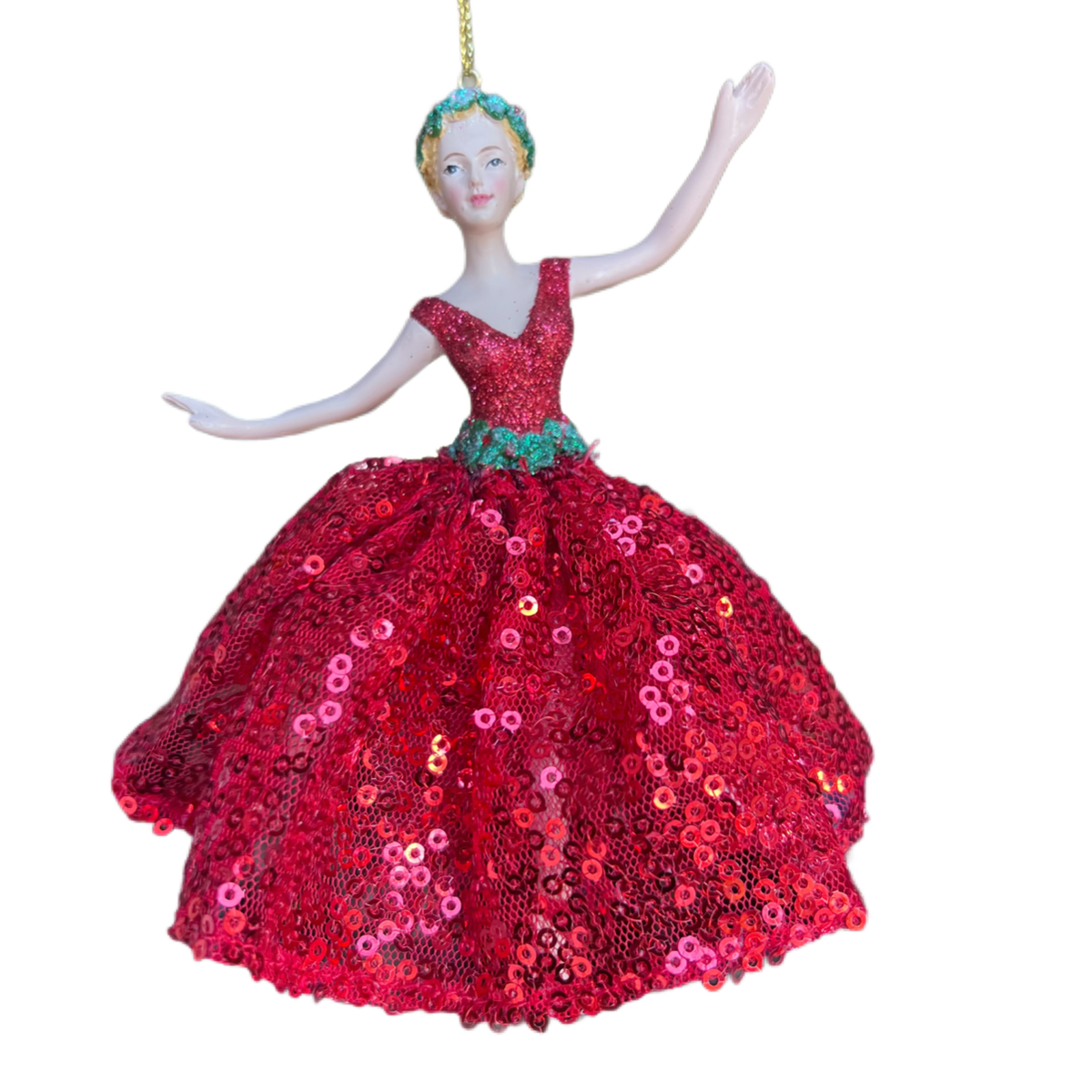 fitted lace wedding dress Aurora Ballerina Dress – Red main image 0