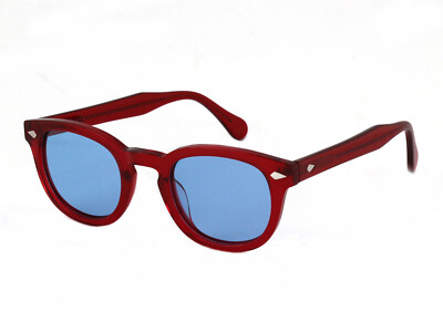 XLAB Sunglasses 8004 moscot style  05 bordeaux / 6263 polarized blue
