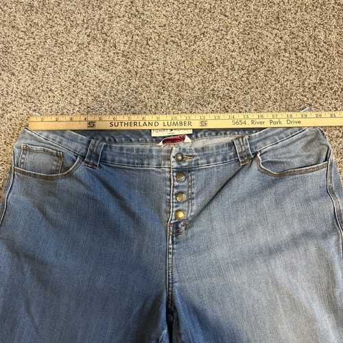 TOMMY HILFIGER COWBOY FIT SNAP FLY BOOT CUT JEANS 39 X 29 - Picture 7 of 15