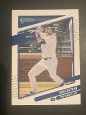 2021 Donruss Baseball Kris Bryant Team Name Variation Chicago Cubs 