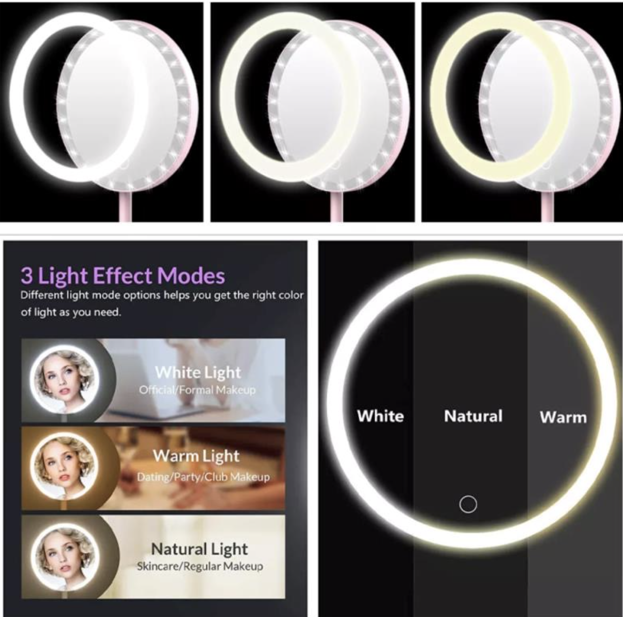 Magnifying Make up Mirror with Led Lights Vanity Dressing Table