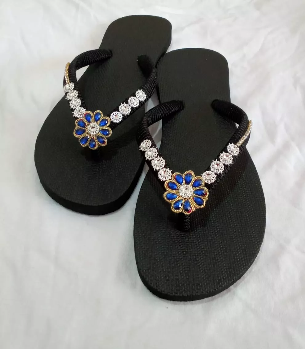 Fancy feet Slippers (LV blue)