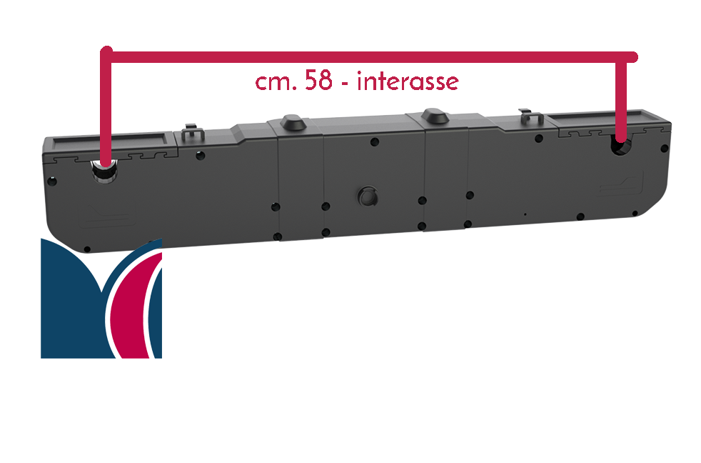 Motore Germany Per Rete Elettrica A Doghe Con Pulsantiera A Cavo - Ricambio Base Nero K1 - Foto 3