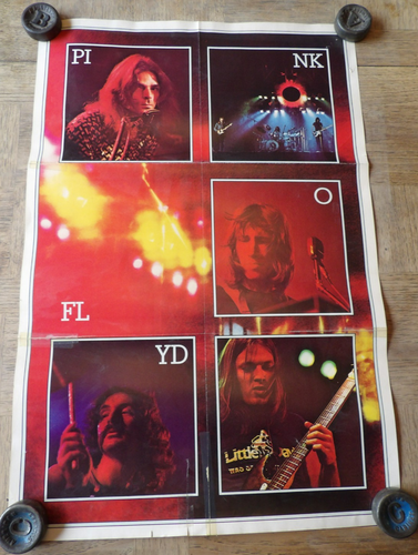 2 Vintage 1970er Pink Floyd Dark Side of the Moon Album Poster 30"x20" Poster - Bild 10 von 18