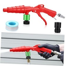 Coolant System Flush Gun Kit Heater Core Backflush Tool With Garden Hose Red Coolant System Flush Gun Kit Heater Core Backflush Tool With Garden Hose Red