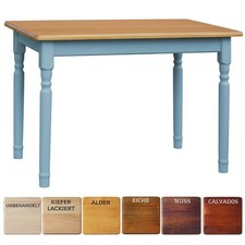 Tavolo da pranzo blu tavolo da cucina tavolo LEGNO DI PINO MASSICCIO stile...