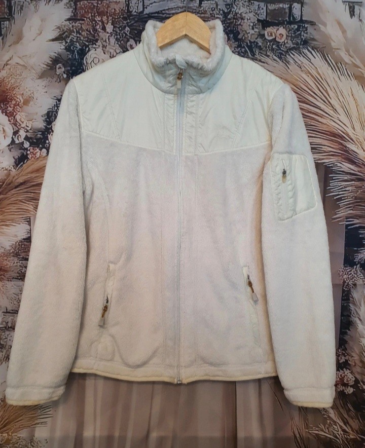 SACAI X NIKE Nike ACG Giacca Pile Bianca Donna M Zip Outdoor Made in Vietnam