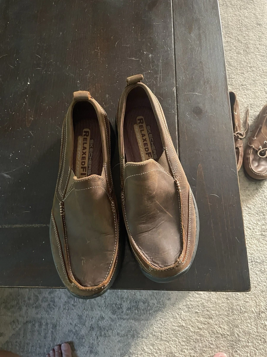 Skechers Relaxed Fit‎ 65086 Men Slip On Loafers Taupe Air Cooled Memory Foam 8.5 Skechers Slip-ins Relaxed Fit: Pollard - Osgood - main image 3