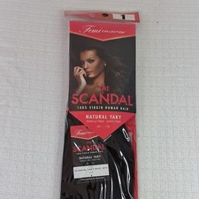 Femi Collection The Scandal 10 in Weft 100 Virgin Human Hair Natural Yaki Black