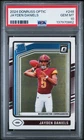 2024 Donruss Optic Jayden Daniels Rated Rookie #248 Commanders PSA 10 Gem Mint