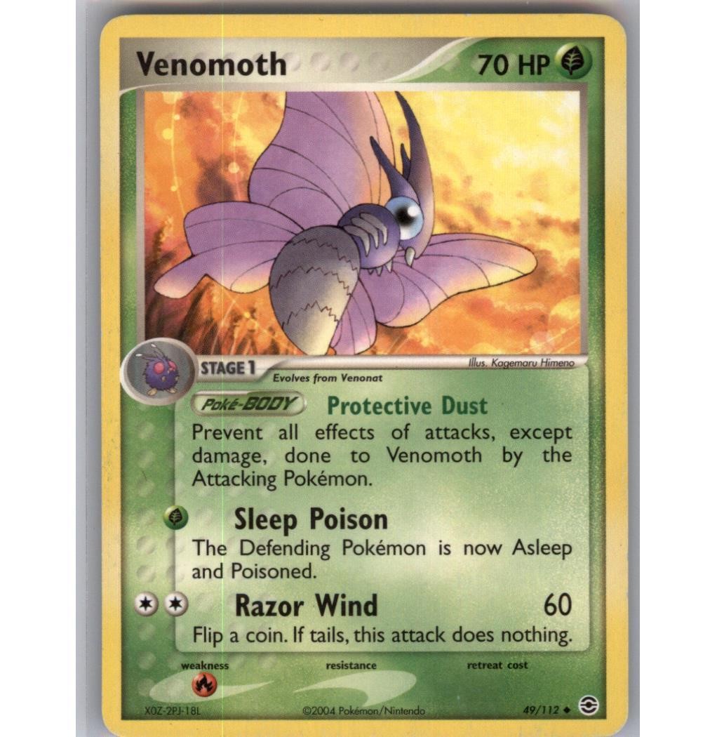 Venomoth Normal Uncommon FireRed & LeafGreen 49/112 NM