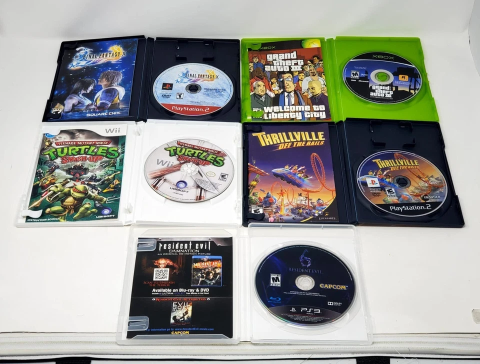 Lot of 10 Xbox, Wii, PS2, PS3 Games (GTA, Resident Evil, Final Fantasy, TMNT...) - Image 4 of 4