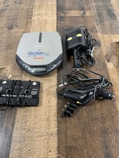 Vtg SONY Discman D-E307CK Mega Bass Silver Car Ready CD Player WORKS TESTED