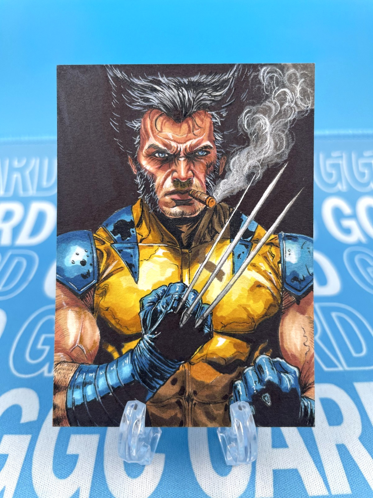 GGC Studio Marvel Wolverine Artist Hand Drawn Auto Sketch Card 1/1