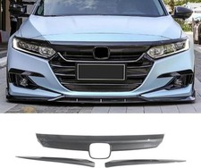 21-22 Honda Accord Front Bumper Lip Upper Grill Molding Trim Cover  2Pcs Eyelid