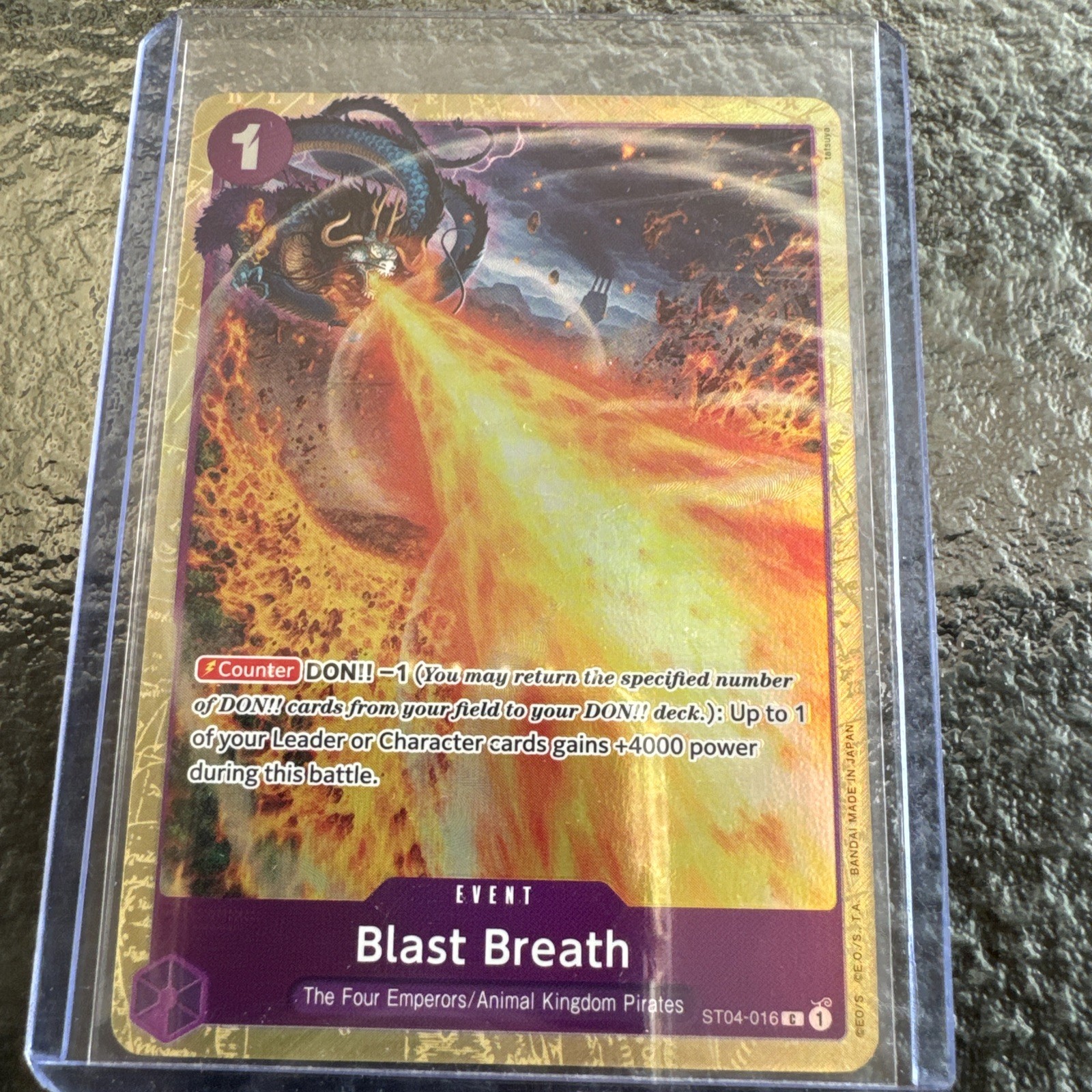 Blast Breath ( THE Best SelectionV l1-) ST04-016 One Piece Promotion Cards Foil