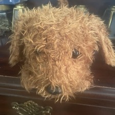 Vintage 1991 TY Rusty Puppy Dog 18” Plush Brown Shaggy Scruffy Stuffed Animal
