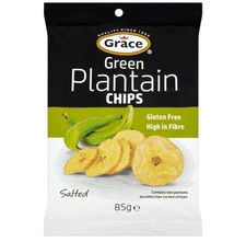 Grace Green Plantain Chips Salted 85g x 9 - £14.99